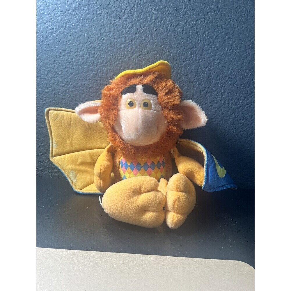 VtG 1986 Hasbro Wing Dings Glider Bat Troll Plush Wings Stuffed Toy 12" RARE